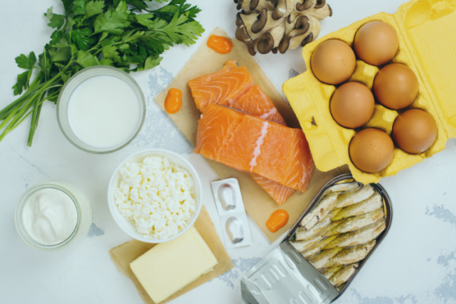 Foods rich in vitamin D and calcium