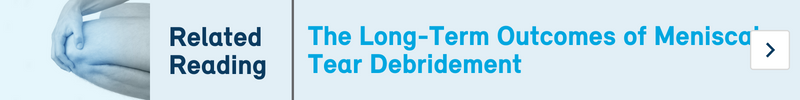 Long term meniscal tear debridement related reading banner