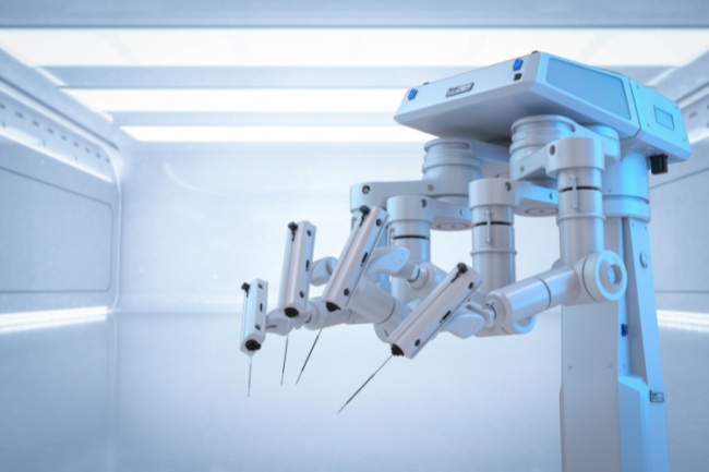 Robotic arm in a clinical setting