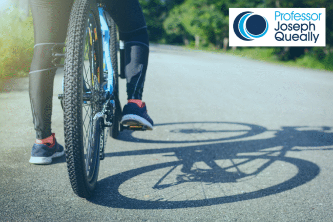 Person cycling